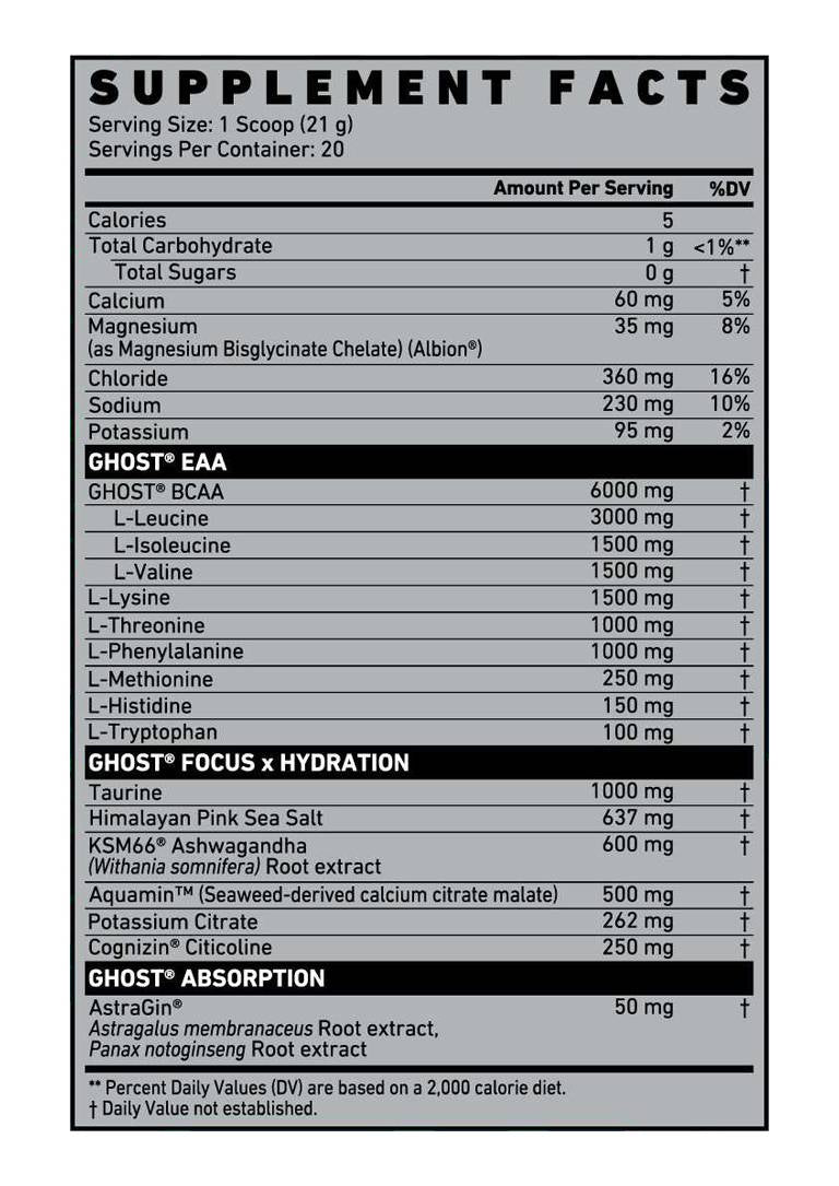 Ghost Intra (Eaa,Bcaa Hydration)