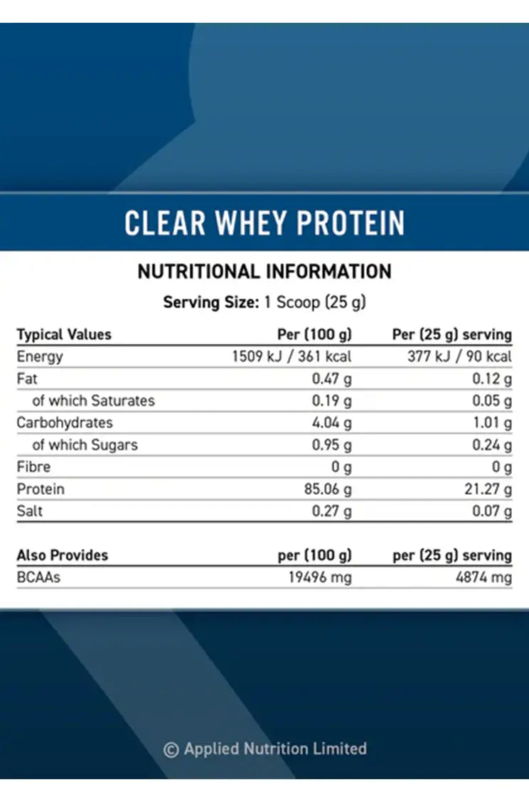Clear Whey Applied Nutrition
servings 35 servings
