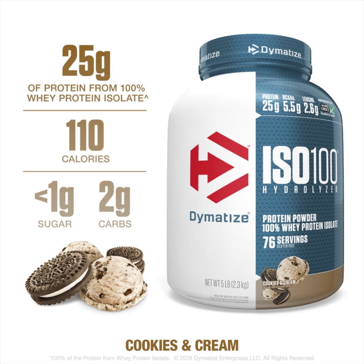 ISO100®
Fast Absorbing Performance Protein 5lbs 70+ servings Dymatize
