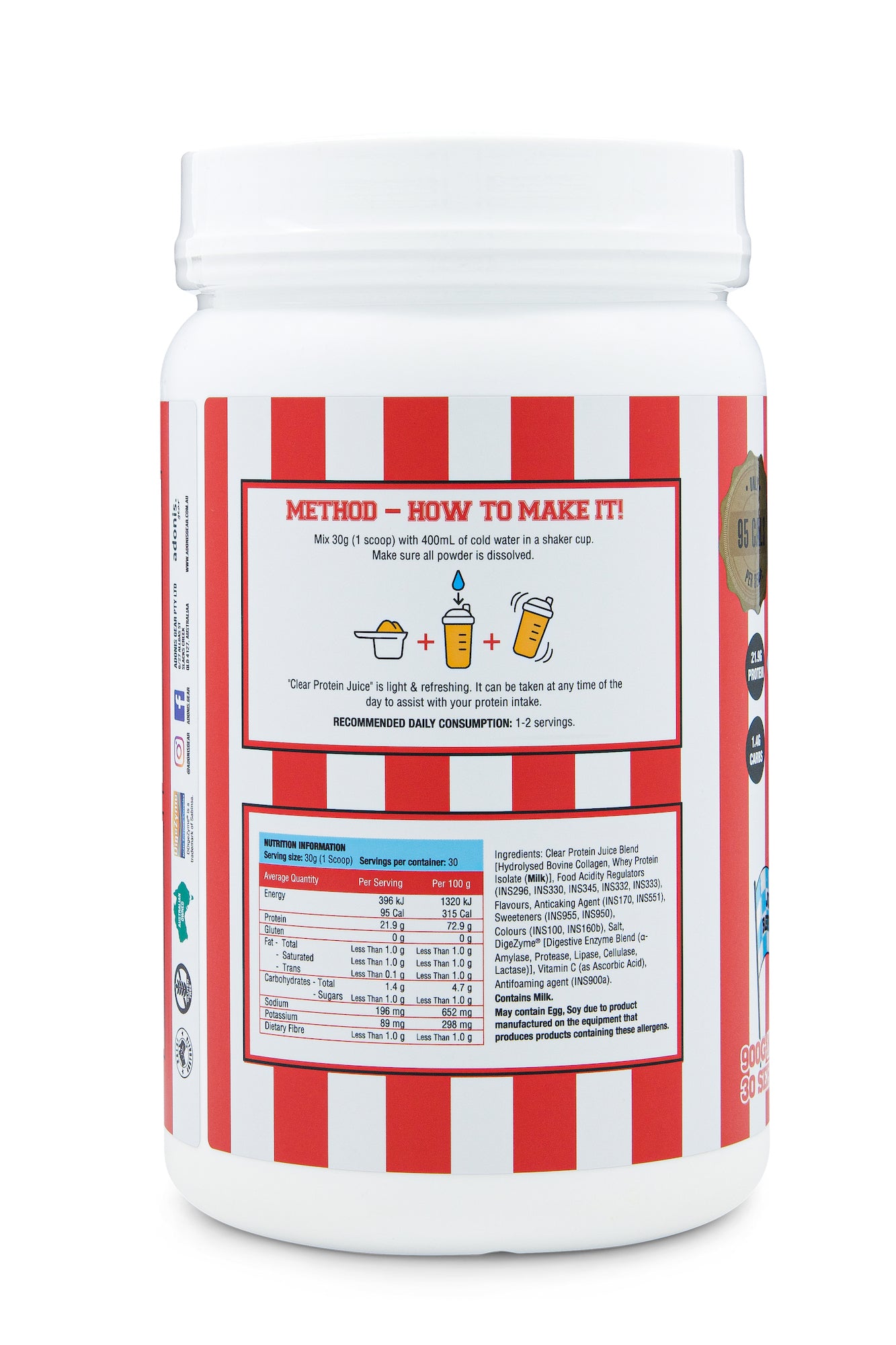 CLEAR PROTEIN JUICE (Collagen + Clear Iso) – Sweet Pineapple