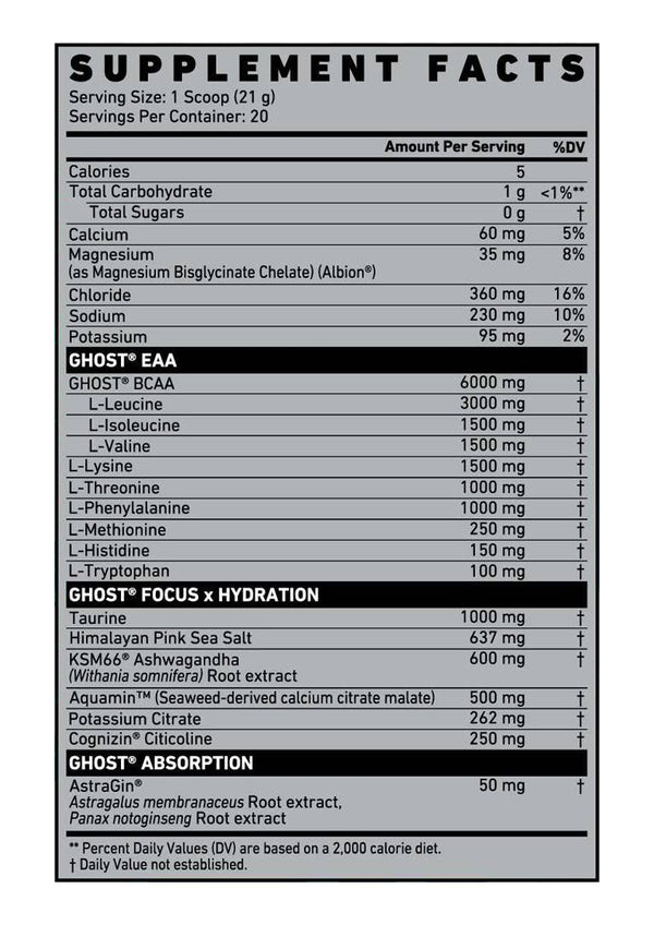 Ghost Intra (Eaa,Bcaa Hydration)