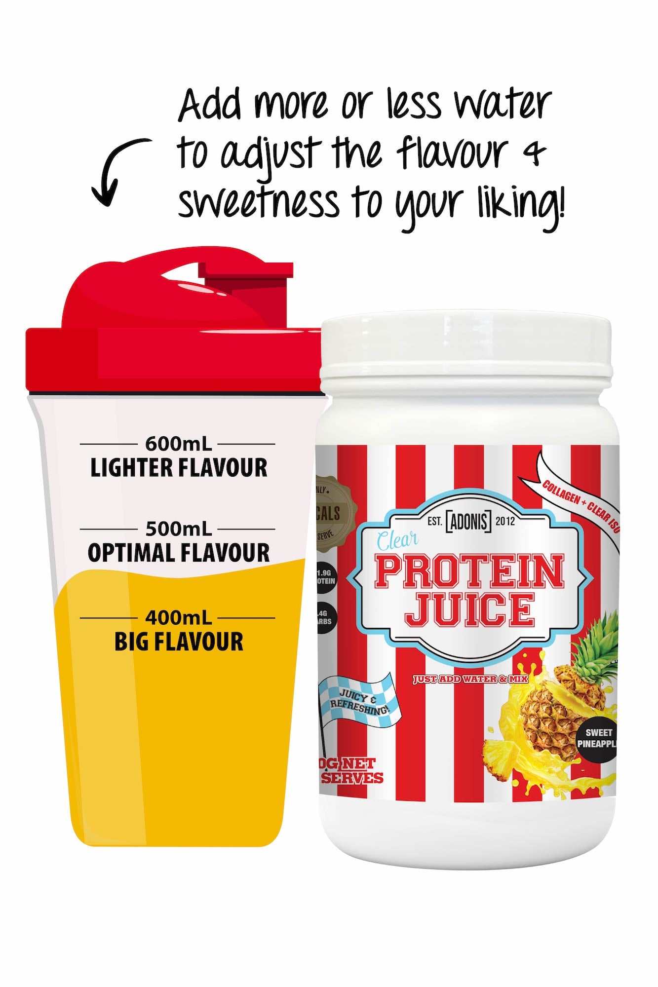 CLEAR PROTEIN JUICE (Collagen + Clear Iso) – Sweet Pineapple