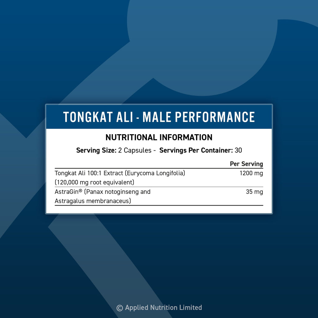 Tongkat Ali Long Jack Testosterone Supplement 1200mg Applied nutrition