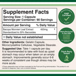Bacopa Monnieri Extract Supplement