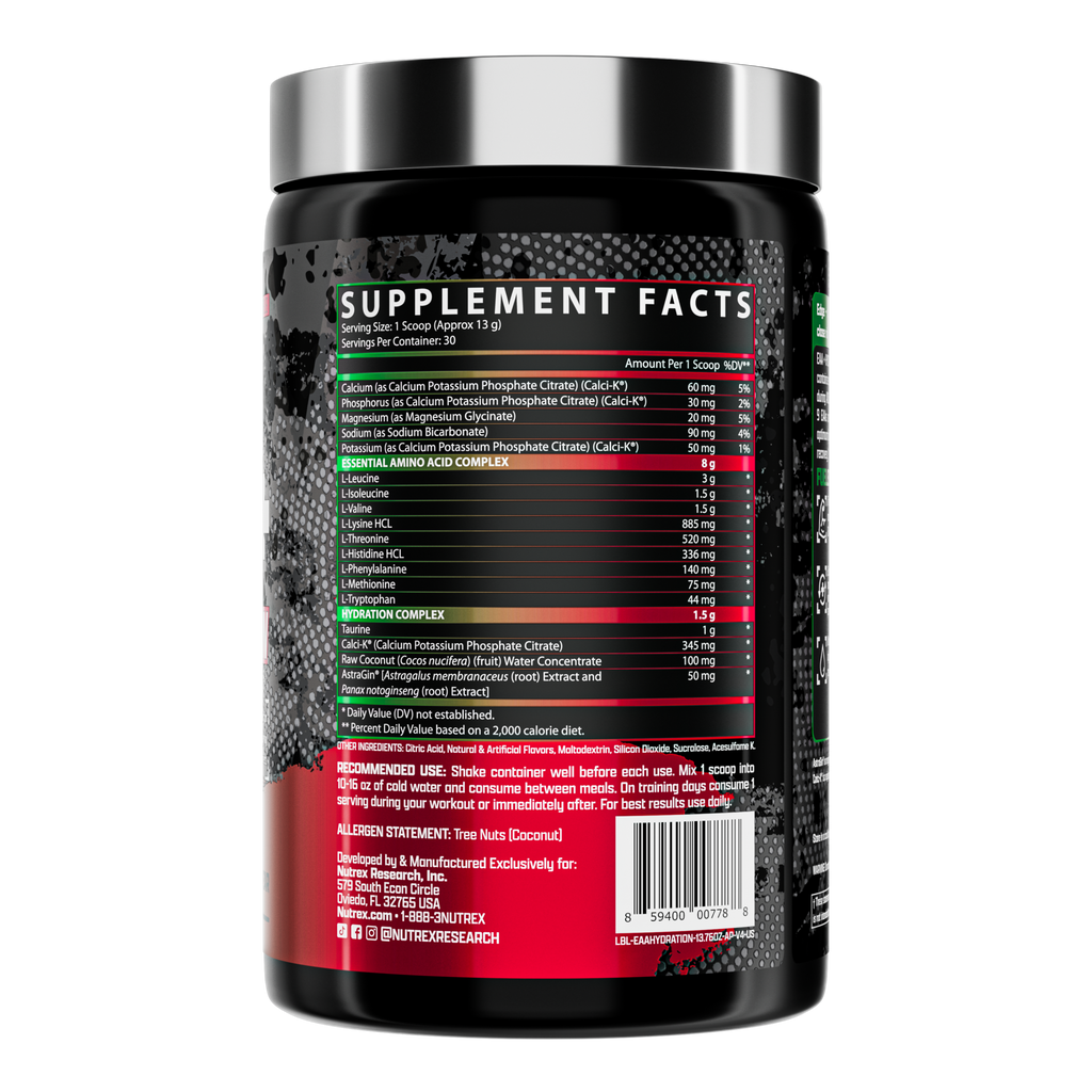 Nutrex EAA+ Hydration
Muscle Recovery & Enhanced Hydration