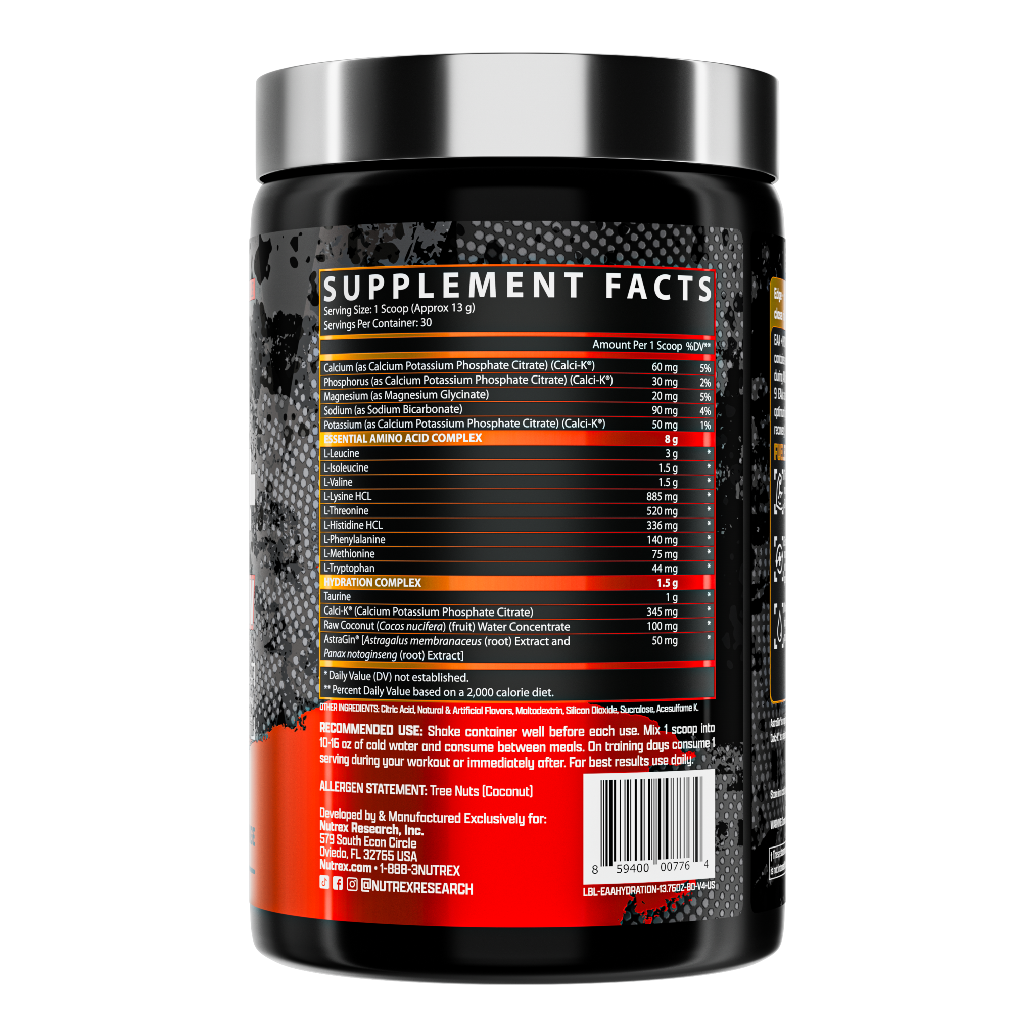 Nutrex EAA+ Hydration
Muscle Recovery & Enhanced Hydration