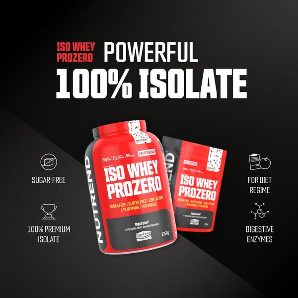 Nutrend Isowhey Prozero 90 servings 2.25kgs Gluten Free , Sugar Free