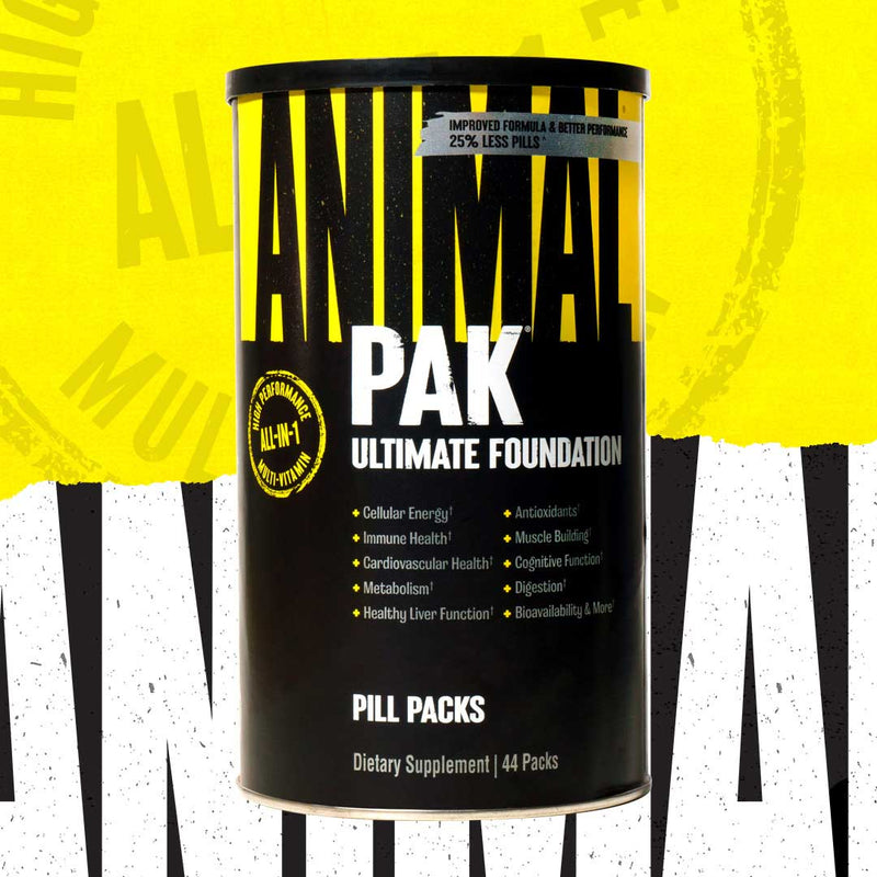 Animal Pak 44 packs
Comprehensive All-in-One Multivitamin and Supplement Pack