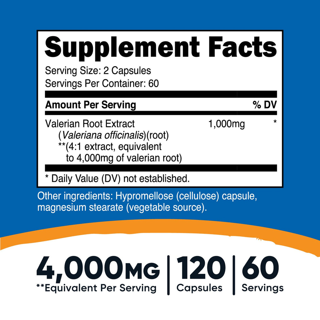 Nutricost Valerian Root 120 Capsules