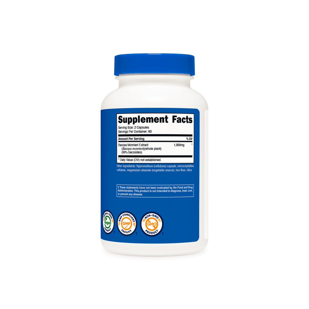 Nutricost Bacopa Monnieri 120 capsules