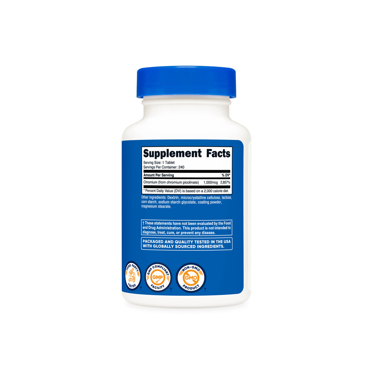 Nutricost Chromium Picolinate 250 Tablets