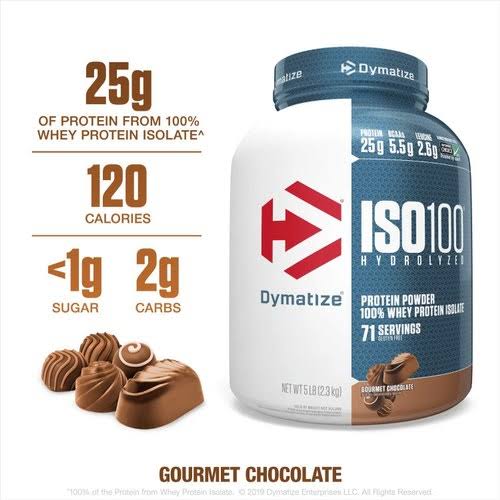 ISO100®
Fast Absorbing Performance Protein 5lbs 70+ servings Dymatize