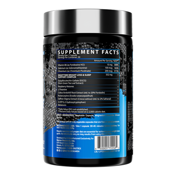 Lipo-6 Nighttime
Restful Sleep and Weight Loss