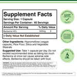 Berberine Supplement 60 pills