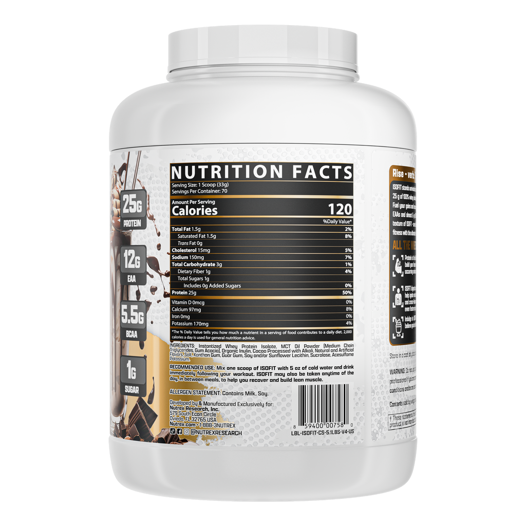 IsoFit Nutrex
Whey Protein Isolate Powder