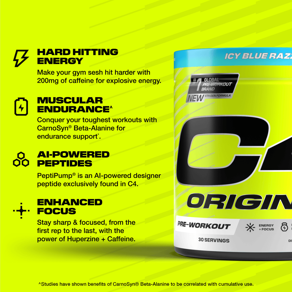 C4 Original Pre Workout Powder 30 servings Cellucor