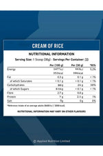 Cream of Rice complex Applied Nutrition