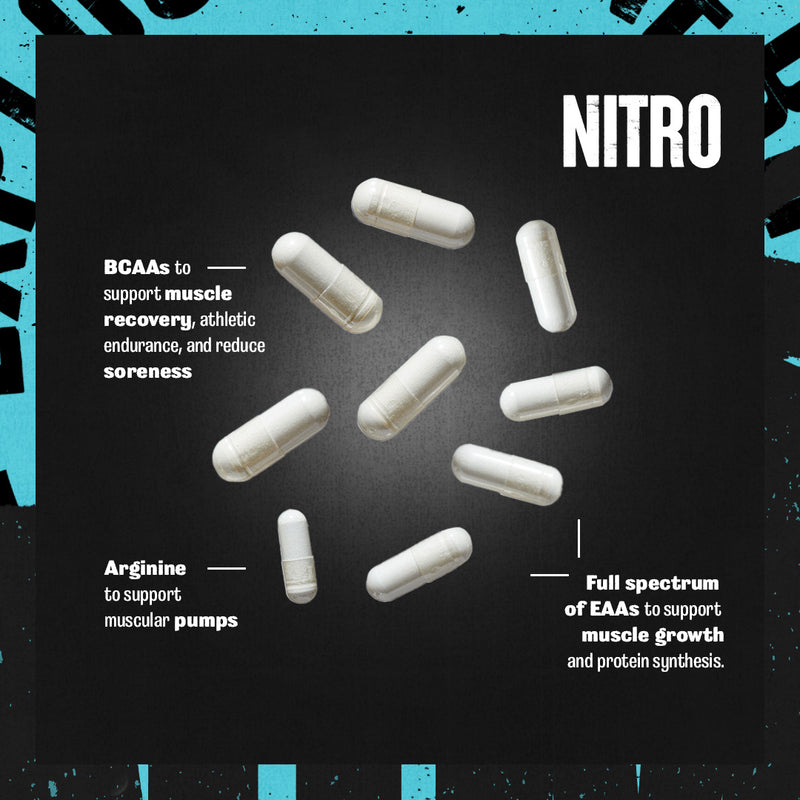 Animal Nitro
Essential Amino Acids with BCAA Supplement