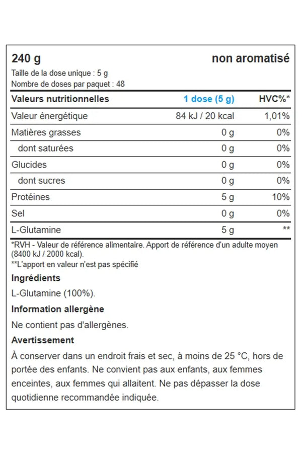 L Glutamine Biotech 100 servings