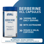 Berberine 1000mg Applied Nutrition
servings: 60 capsules