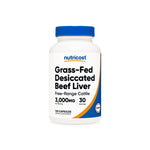 Nutricost Grass-Fed Desiccated Beef Liver 120 Capsules