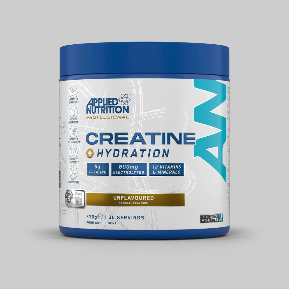 Creatine + Hydration Applied Nutrition 
STRENGTH | ENDURANCE | RECOVERY