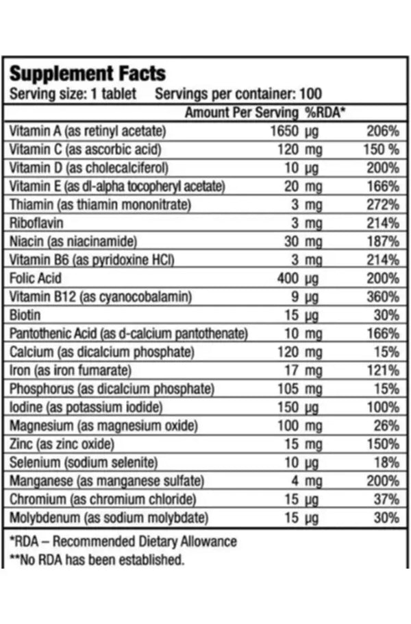 One A Day Biotech 100 tabs
