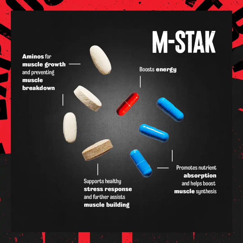 Animal M-Stak
Non-Hormonal Muscle-Building Formula