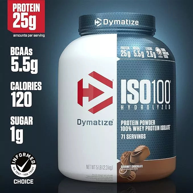 ISO100®
Fast Absorbing Performance Protein 5lbs 70+ servings Dymatize