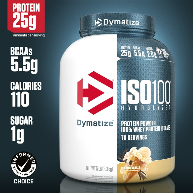 ISO100®
Fast Absorbing Performance Protein 5lbs 70+ servings Dymatize