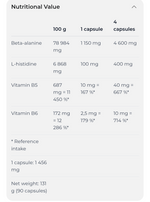 Beta-Alanine Compressed 90 Caps Nutrend 

Amino acid replenishment