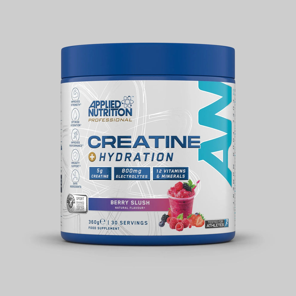 Creatine + Hydration Applied Nutrition 
STRENGTH | ENDURANCE | RECOVERY