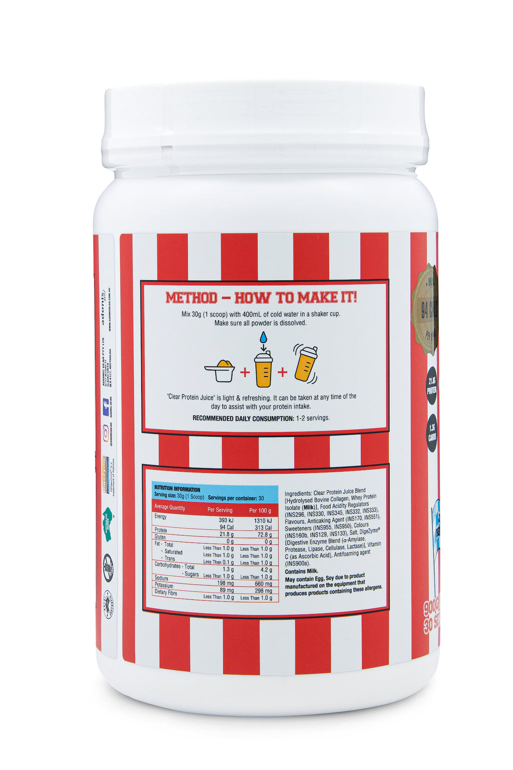 CLEAR PROTEIN JUICE (Collagen + Clear Iso) – Cola