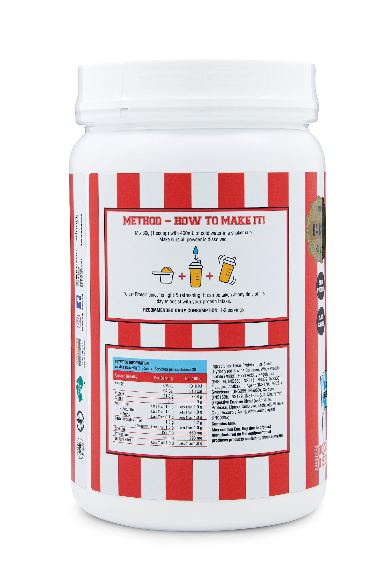 CLEAR PROTEIN JUICE (Collagen + Clear Iso) – Cola